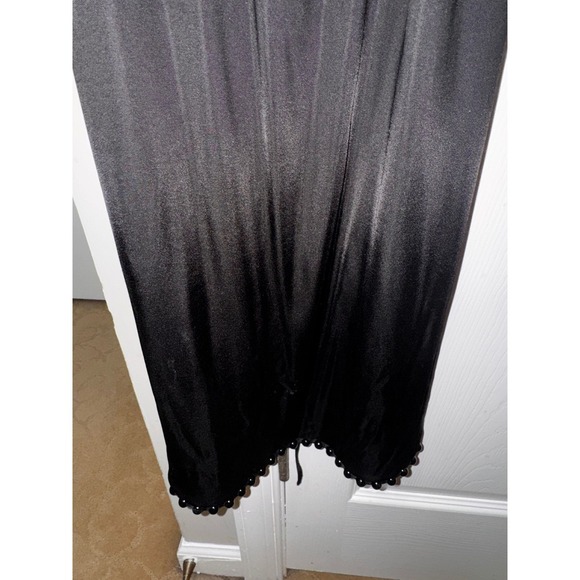 Alexander Wang Halter Dress Cutout Beaded Trim Bodycon Black Size 10 - Picture 11 of 12